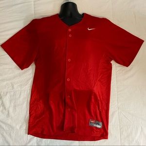 Nike Baseball Team Jersey Red Men Size XL